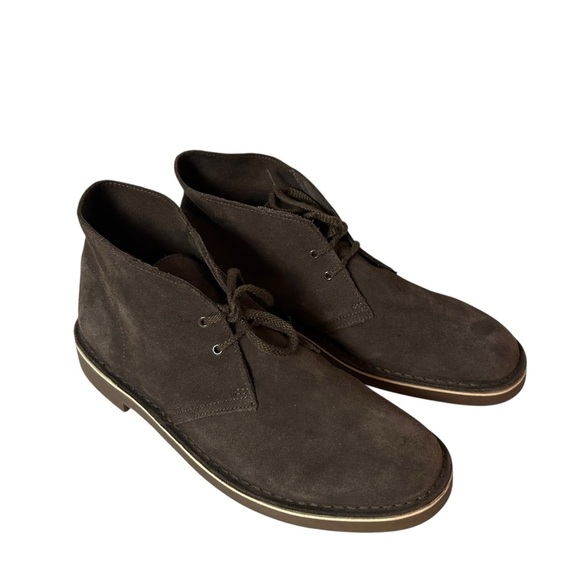clarks mens bushacre 2 chukka boots Brown Suede Size 10 M - Picture 4 of 9